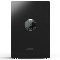虎牌保险柜家用办公小型指纹密码智能保管柜全钢防盗可入墙入柜床头保险箱 炫彩系列 幻夜黑 55cm