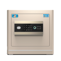 虎牌保险柜家用办公小型指纹密码收纳保管柜全钢防盗入墙入柜现代简约高端保险箱 灵悦系列 34cm