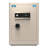 虎牌保险柜家用办公小型指纹密码收纳保管柜全钢防盗入墙入柜现代简约高端保险箱 灵悦系列 60cm