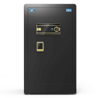 虎牌保险柜 家用小型80cm全钢防盗入墙保管柜指纹密码办公保险箱 博瑞系列 钢琴黑密码