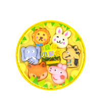 果历琦 卡通造型棉花糖创意礼盒装软糖幼儿园儿童分享糖果巧克力 休闲零食 森林小聚会 果汁棉花糖 休闲食品
