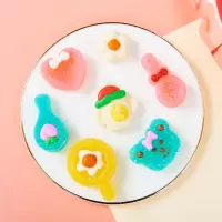 果历琦 卡通造型棉花糖创意礼盒装软糖幼儿园儿童分享糖果巧克力 休闲零食 小宝的厨房果汁棉花糖 休闲食品