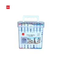 宝客 BK-29048 三角杆双头马克笔 48色