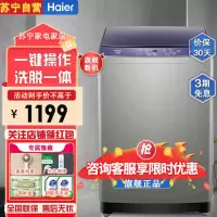 海尔(Haier)XQB100-Z206全自动波轮洗衣机10公斤家用 大容量一键操作 称重智能预约波轮洗衣机洗脱一体