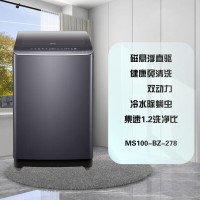 海尔(Haier)MS100-BZ278 免清洗波轮洗衣机10公斤全自动家用直驱双动力防缠绕 直驱变频一级能效 星韵银