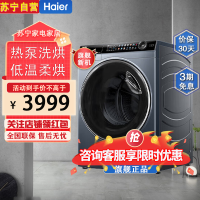 海尔L96大容量13KG热泵洗烘智能投放精华洗FPA直驱变频高温自洁 13公斤热泵 XHG13L96U1