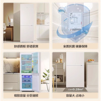 Haier/海尔冰箱小型迷你双开门178升两门家用电冰箱 宿舍双门 BCD-178LHC200NX