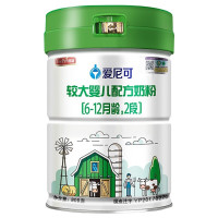 宜品爱尼可有机奶粉较大婴儿配方奶粉2段(6-12个月适用)听装800g