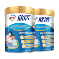 伊利欣活中老年奶粉800克罐装成人奶粉营养早餐冲饮 活性益生菌送礼佳选[2罐]