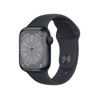 Apple Watch Series 8 智能手表GPS款41毫米午夜色铝金属表壳午夜色运动型表带MNP53CH/A