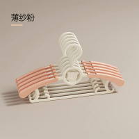 bebetour儿童晾衣架婴儿可伸缩衣架挂多功能宝宝小号衣服新生专用 薄纱粉