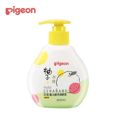 贝亲(Pigeon) 婴儿润肤乳 婴儿身体乳 含神经酰胺 清爽型 柚子系列350ml IA263