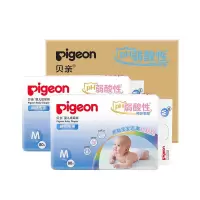 Pigeon/贝亲 婴儿纸尿裤 宝宝纸尿裤(PH弱酸性) M号-160片箱装 MA89适合6kg-11kg