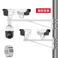 ZXZE 金属安装支撑杆,设备抱杆安装支臂 HL-SXTZJ0.6M 用于杆体设备安装固定