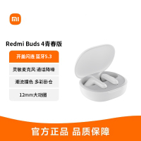 小米Redmi Buds4青春版红米小米耳机蓝牙耳机舒适半入耳 晴雪白