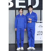 尹潮男女劳保服CQD-1304春秋长袖工作服套装 XL码W5