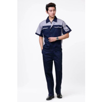 尹潮夏季短袖劳保服XD-1504工作服套装 L码 SD-S1102