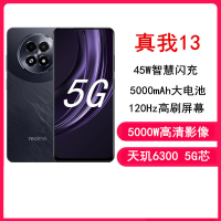 真我 13系列 12GB+512GB 玄武黑 天玑6300芯 5000mAh长续航5G手机 真我13