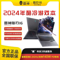 雷神笔记本电脑R16 i9 14900HX 4060 16G 1TQ240HRG灰色