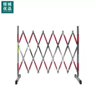 综城优品 片式不锈钢伸缩围栏可移动防护栏警戒隔离栏绝缘电力施工栅栏折叠护栏片式不锈钢伸缩围栏 片式 1.2*2.5米