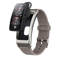 华为/HUAWEI 手环 B7 真皮表带 手环耳机二合一 多方位健康监测 专业运动指导 智慧生活助手 通话手环 运动手环 智能手环