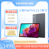 联想(Lenovo)小新Pad Pro 12.7英寸 8GB+128GB 鸽子灰 高通骁龙870 2.9K屏幕 144HZ高刷 平板电脑 影音娱乐办公学习游戏