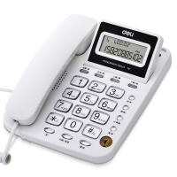 得力 781 电话机座机 固定电话 办公家用 翻转屏幕 免电池(zf)