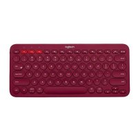 罗技 K380无线蓝牙键盘多功能便携智能蓝牙安卓苹果电脑手机 多设备蓝牙键盘 红色