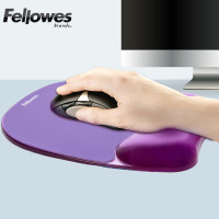 范罗士(Fellowes)91441人体工学硅胶护腕 办公游戏防滑鼠标垫腕托魅惑紫