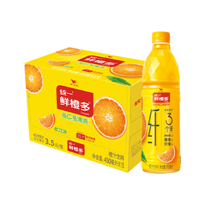 统一鲜橙多橙汁饮料450mlY