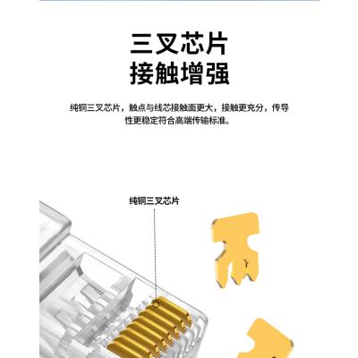 英领-A173超五类工程级接头网络连接器100颗