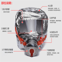 御皇康-A559防毒面具全面罩喷漆专用防尘防烟口罩放毒氧气面罩全脸防护罩脸罩