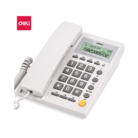 得力(deli) 785电话机 灰白色 固定电话座机 有绳话机 免电池