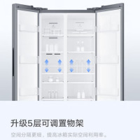 小米(MI)米家对开门冰箱485升 风冷无霜变频智能互联 纤薄
