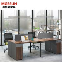 麦格尚 办公桌MGS-ZTBW011BB 员工桌 屏风工作位卡座 职员办公桌 电脑桌员工位(固定窄柜)