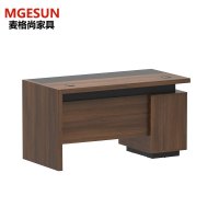 麦格尚 文员台MGS-ZTBD009B简约现代板式班台单人经理主管商务办公桌 1400*700*750mm