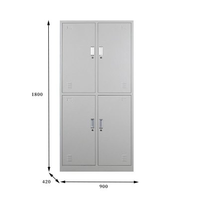 鸿业盛大 HY-1559 更衣柜 钢制更衣柜 4门 加厚款