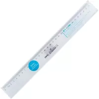 得力(deli)30cm办公通用直尺 测量绘图尺子 办公用品 6230 单把装