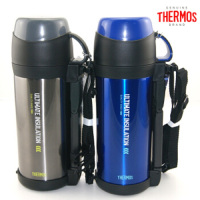 膳魔师(THERMOS) 不锈钢保温壶 大容量便携壶 旅行水壶 FFW-1000 蓝色