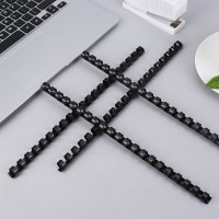 晨光(M&G) 打孔机 AEQ96720 专用装订机胶圈 21孔 12mm 黑色 100根/盒 5盒/组 单组价格