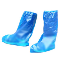 军根 一次性长筒鞋套 PE厚款
