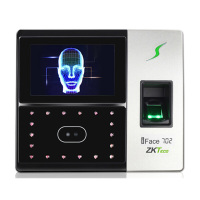 中控智慧(ZKTeco) iFace702 人脸指纹考勤机 高速识别打卡机