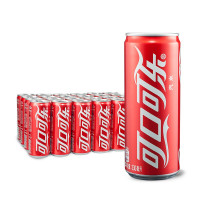 企采严选 可口可乐 Coca-Cola 汽水 碳酸饮料 摩登罐 330m*24罐 整箱装