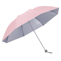 天堂伞 336T银胶纯色三折晴雨伞