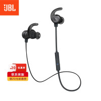 JBL T280BT 入耳式蓝牙无线耳机 颈挂式跑步运动耳机 苹果安卓手机游戏耳机 金属钛振膜 磁吸式带麦