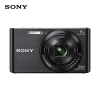 索尼(SONY)DSC-W830 家用数码相机办公实用型卡片机照相机 黑色 含16G卡基础套装
