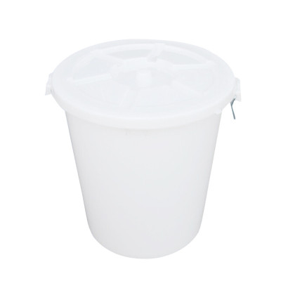 企采严选 大号加厚塑料水桶 圆桶家用储水桶 大白桶垃圾塑胶桶 100L大白桶(带盖)