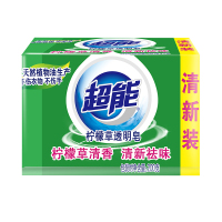 超能洗衣皂透明皂200*2柠檬草+200椰果/组