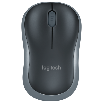 罗技(Logitech)M186无线鼠标 黑灰色