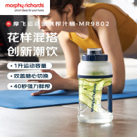 摩飞morphy richards榨汁机 网红榨汁桶 便携式运动榨汁杯 MR9802 轻奢蓝